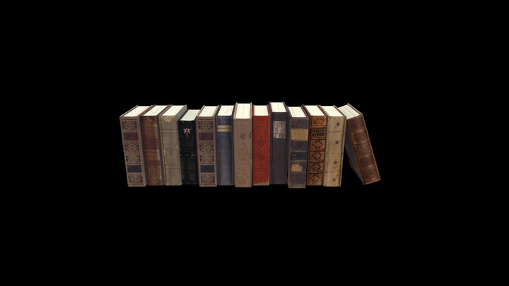 Book Set 1 3D Model