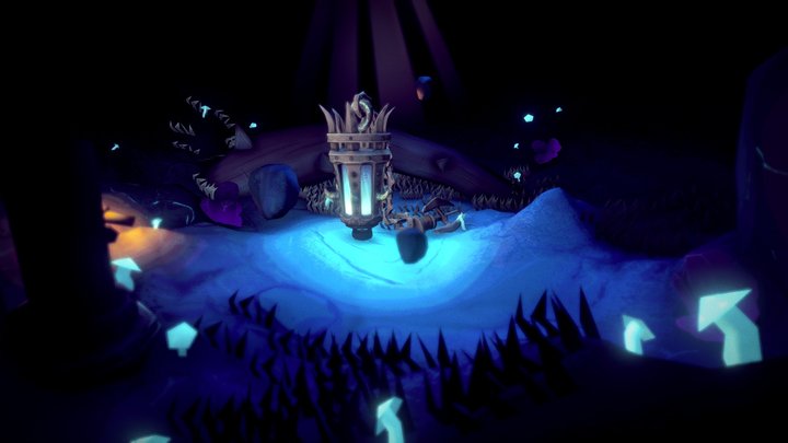 Ancient Fogotten Cave 3D Model