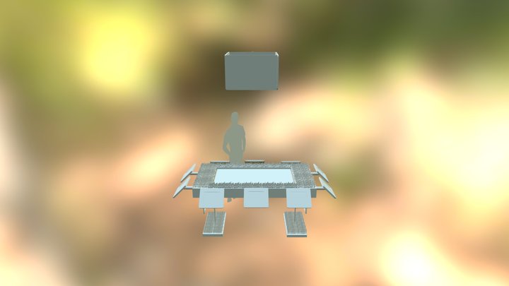 iPad Table Super Bowl 3D Model