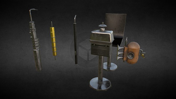 Star Wars Cantina Instruments 3D Model