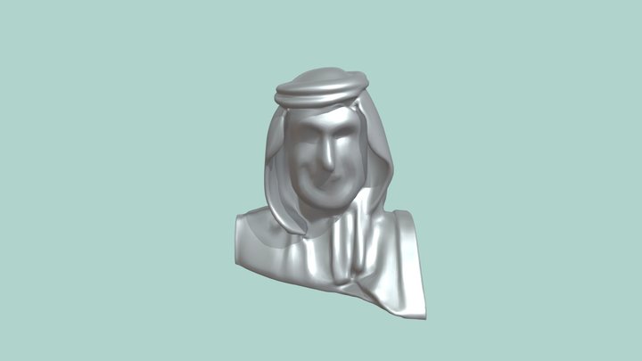 Middle Eastern man wearing traditional attire 3D Model