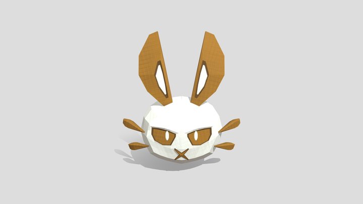 One bunny pillow 3D Model