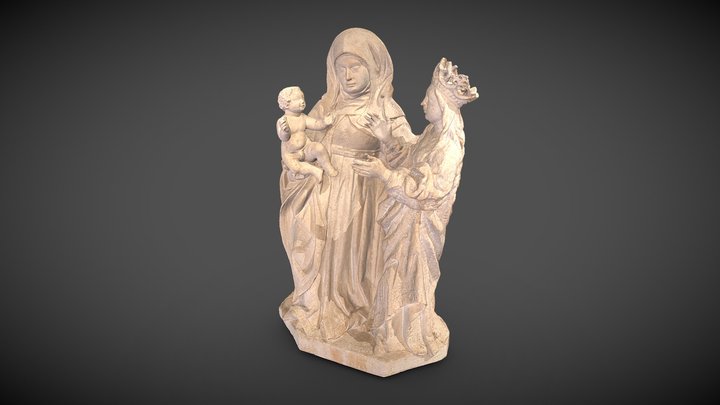 Sainte Anne, la Vierge et l'Enfant 3D Model