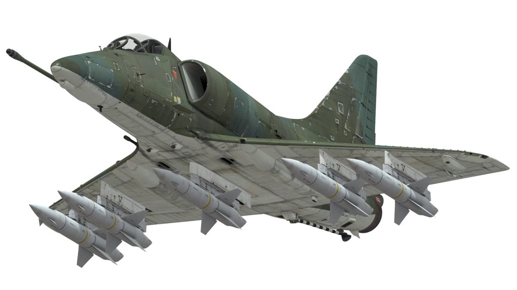 A-4E Skyhawk with AGM-12B Bullpup