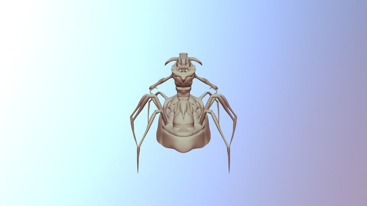 Alien H&G Witch 3D Model