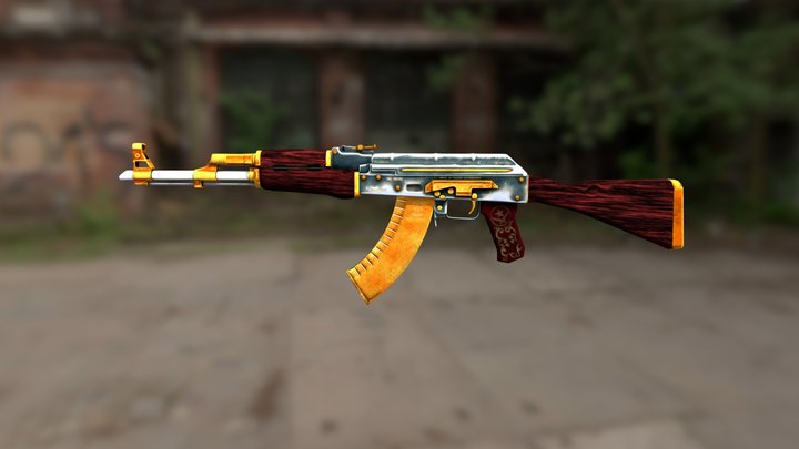 AK47 - Mahogany 3D Model
