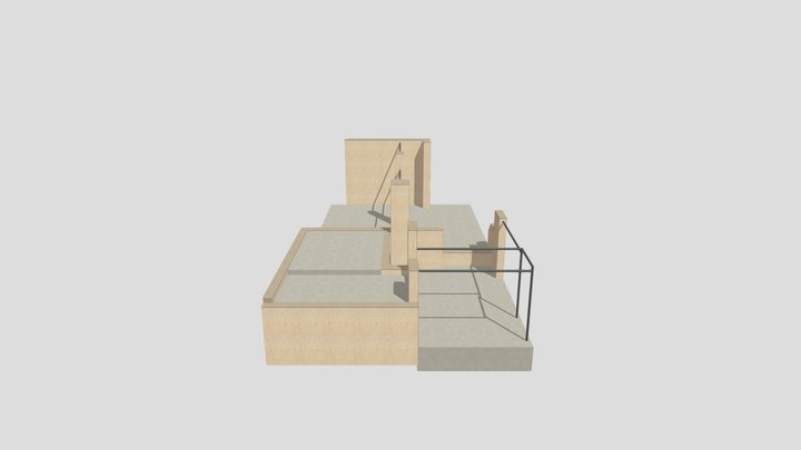 Small Parkour Gym 3D Model