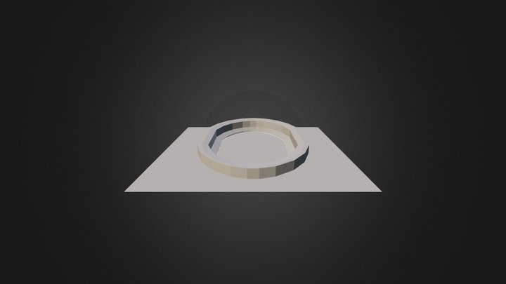 Arena Low Poly 3D Model