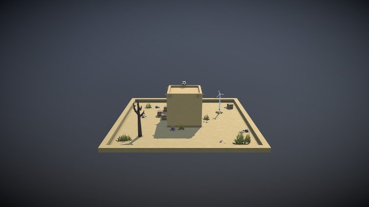 3D Assessment - Desert Scene 3D Model