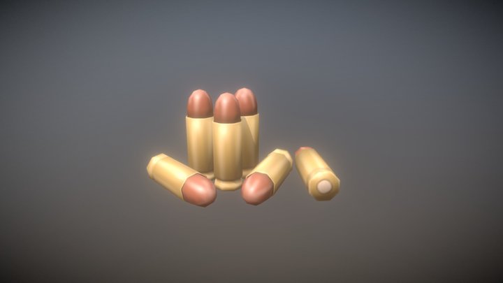 9mm Bullets 3D Model
