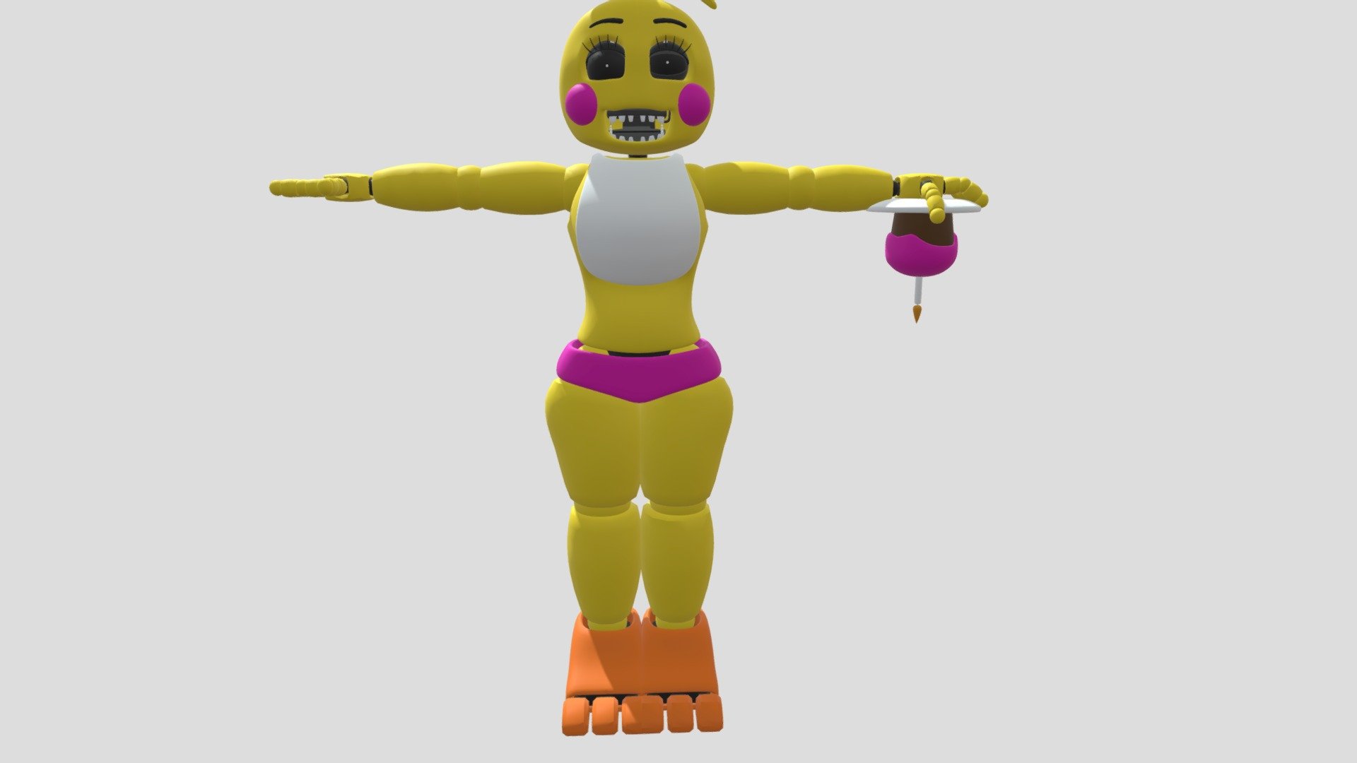 Toy Chica - Download Free 3D Model By Dwall8611 [2582a16] - Sketchfab