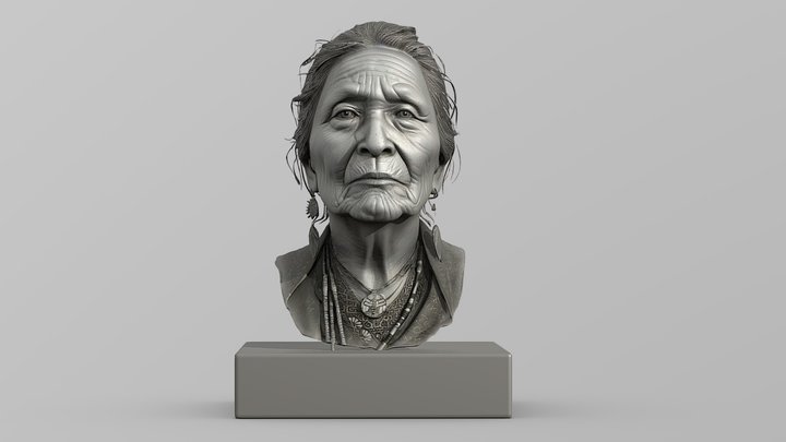 Indigenous Woman 3D Model