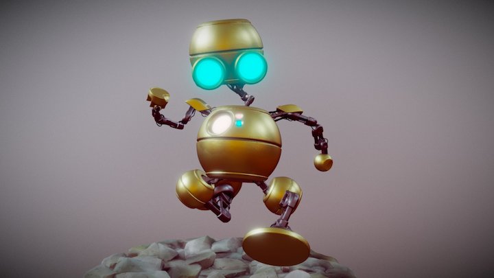 Running Robot 3D Model