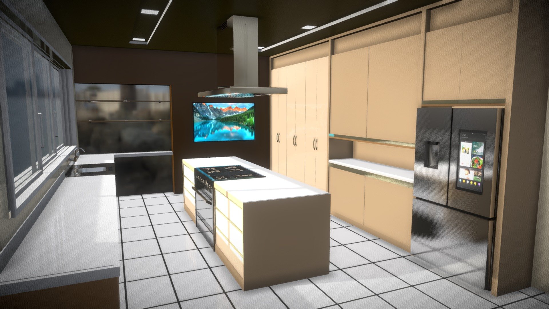 Basic Kitchen - Download Free 3D model by DD3D (@DavidDellamarque ...