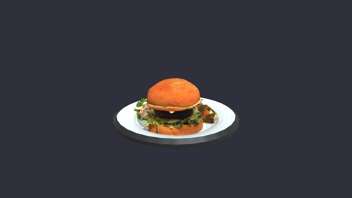 Burgerwithveggiesz 3D Model