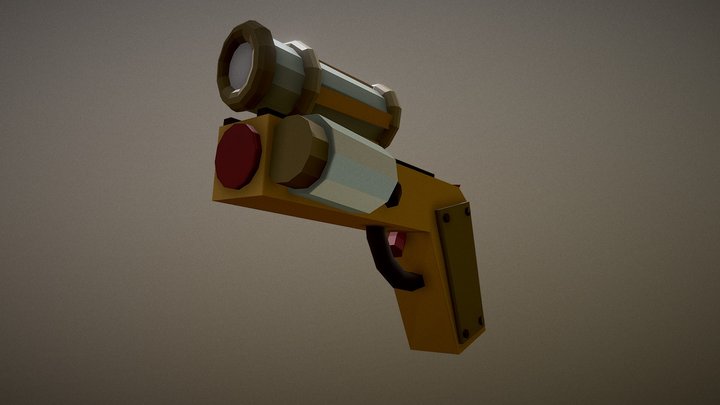 LowPoly_Gun 3D Model