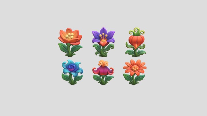 Beauty Flower - Hard Surface Statue Mk2