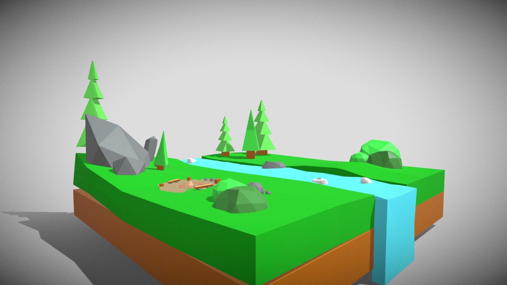 Low Poly Forest - 3D model by Laramuxx (@laramuxxart) [25864a9] - Sketchfab