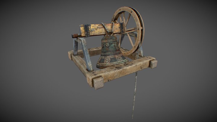 Old Church Bell 3D Model