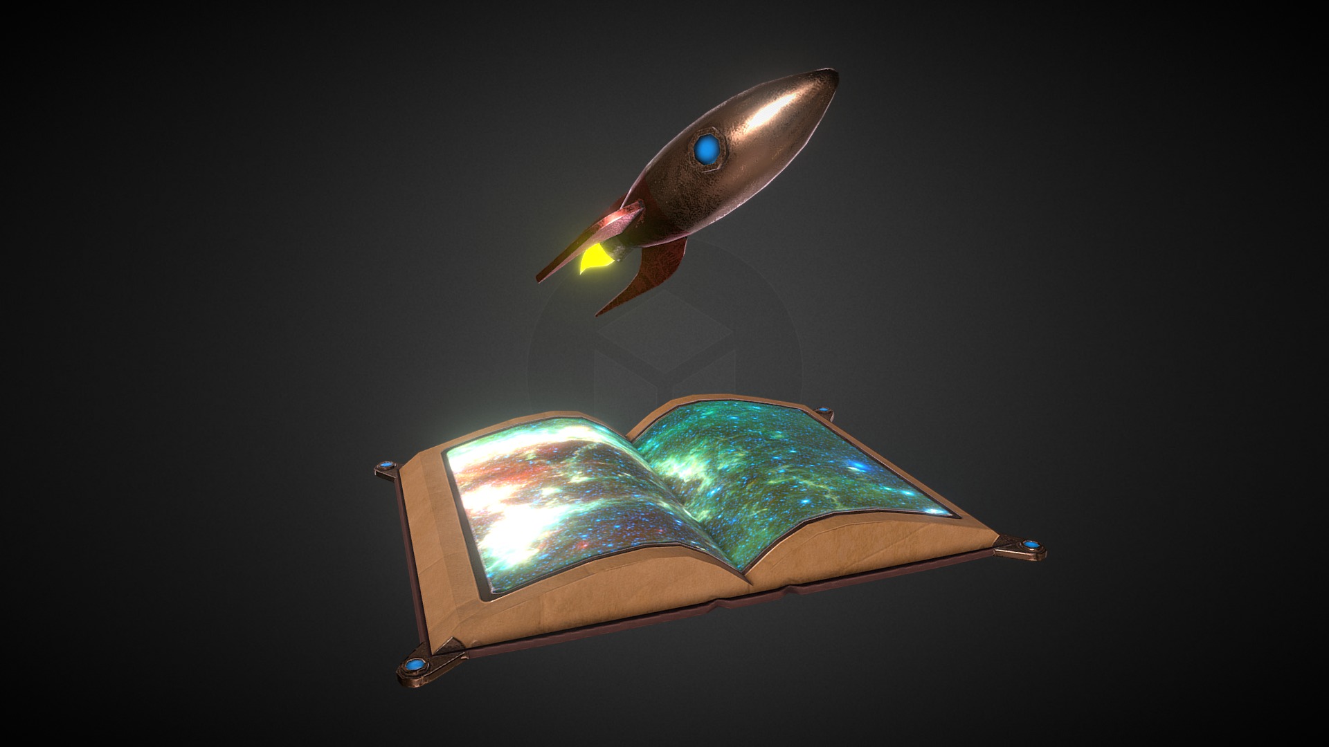 3D model Projection - This is a 3D model of the Projection. The 3D model is about a fish with a light bulb.