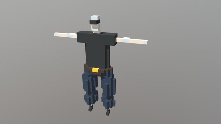 Voxel character #1 3D Model