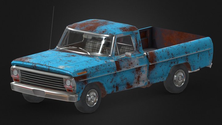 1967 Ford F100 Pickup Lorry 3D Model