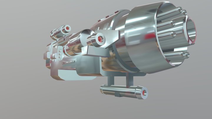 Proton Cannon IronMan MVC 3D Model