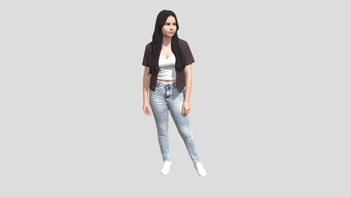 Casual Streetwear Portrait – Modello 3D gratuito STL