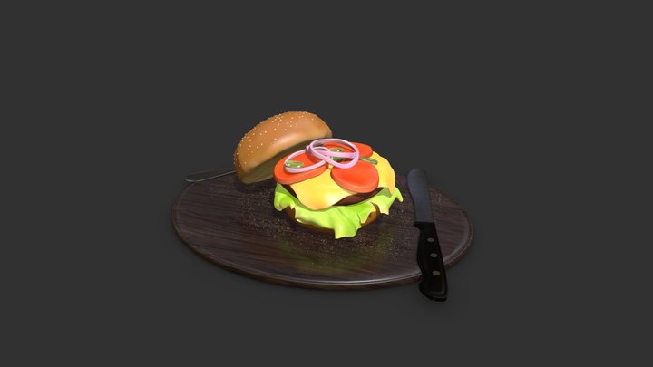 Burger 3D Model
