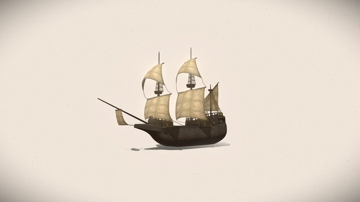 Sailing Ship 3D Model