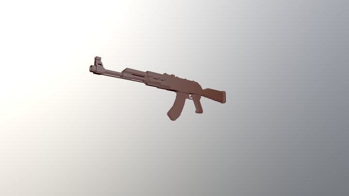 Ak 47(with out skin) 3D Model