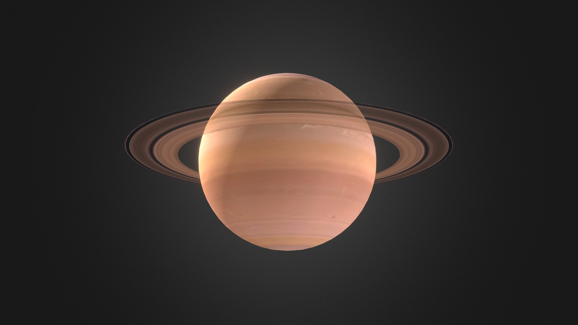 3D model Saturn - This is a 3D model of the Saturn. The 3D model is about a planet in space.