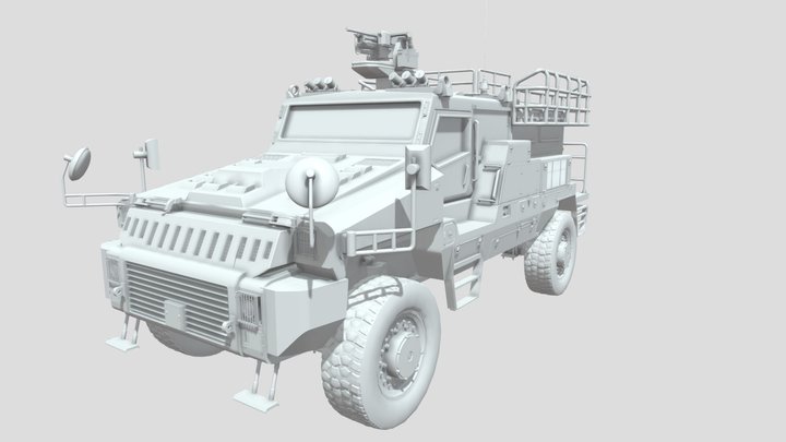 Belrex Protected Combat Support Vehicle (PCSV) 3D Model