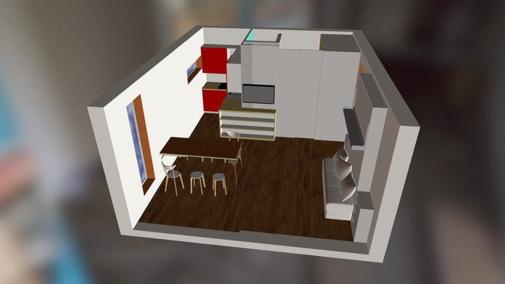 q-box 2 interior 1 3D Model