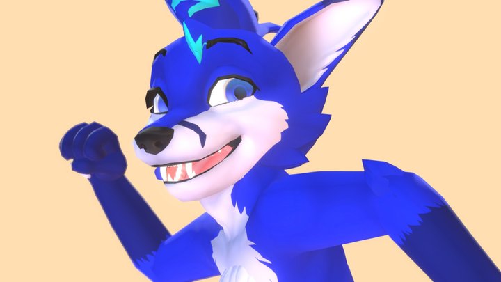 Kitsy Fox VrChatAvatar 3D Model
