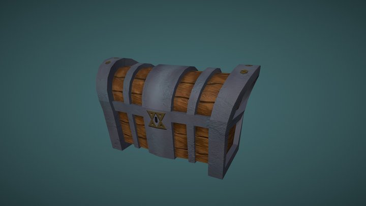 KNB137 Treasure Chest 3D Model