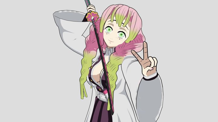 Demon Slayer - Mitsuri Kanroji 3D Model