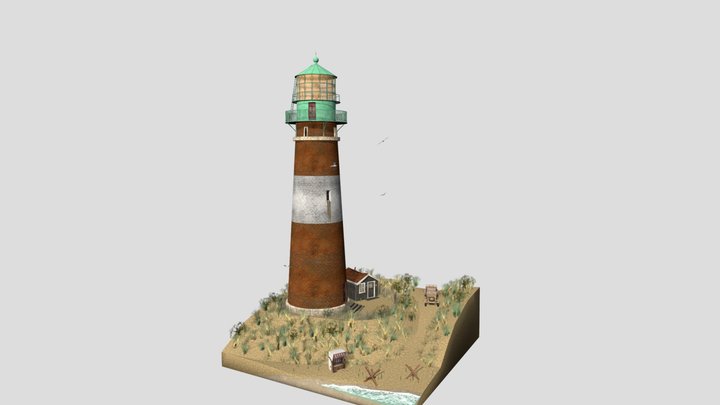 DAE Diorama - By the Ocean 3D Model