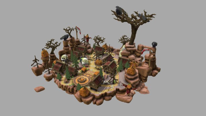 Medieval Hallowen Hub - 320x320 3D Model