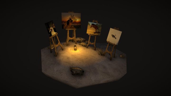 DAE Diorama - Broken but alive 3D Model