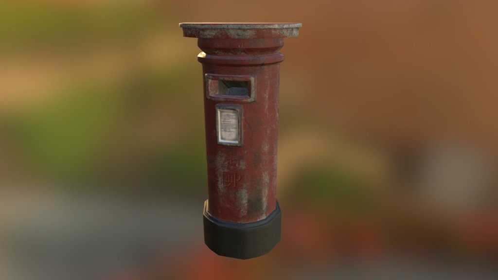 Post Box - 3D model by DubiousD [2594cae] - Sketchfab