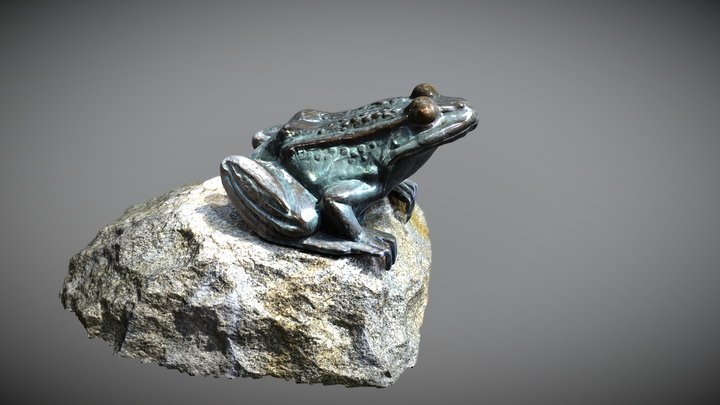 Frog Fountain 3D Model