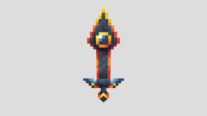 Cursed sword 3D Model