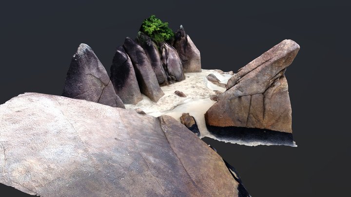 Pedra da Freira - Praia de Caraguatatuba 3D Model