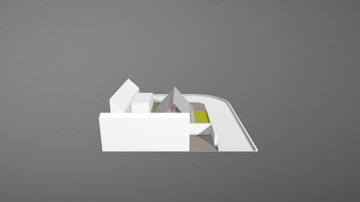 Bangunan Kayu Modular Akasia - BlockWood 3D Model