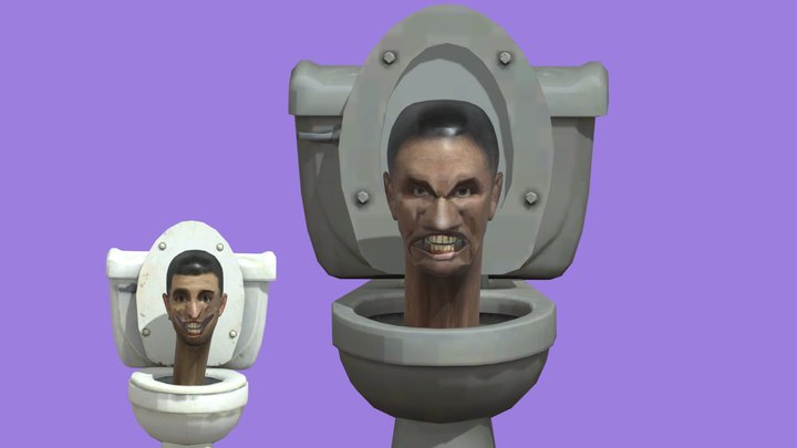 medium toilet (skibiditoilet) 3D Model