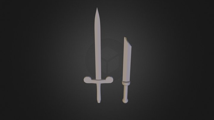 Roman Swords 3D Model