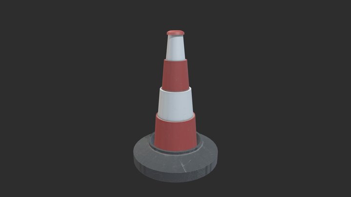 Traffic cone 3D Model