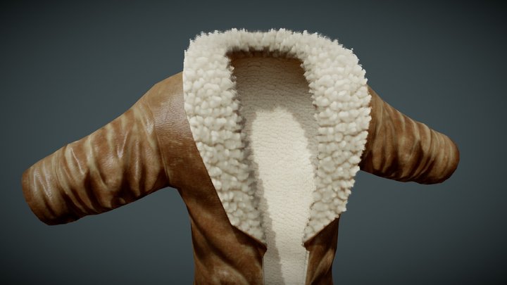 Fur Coat 3D Model