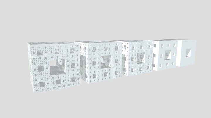 Menger sponge 3D Model